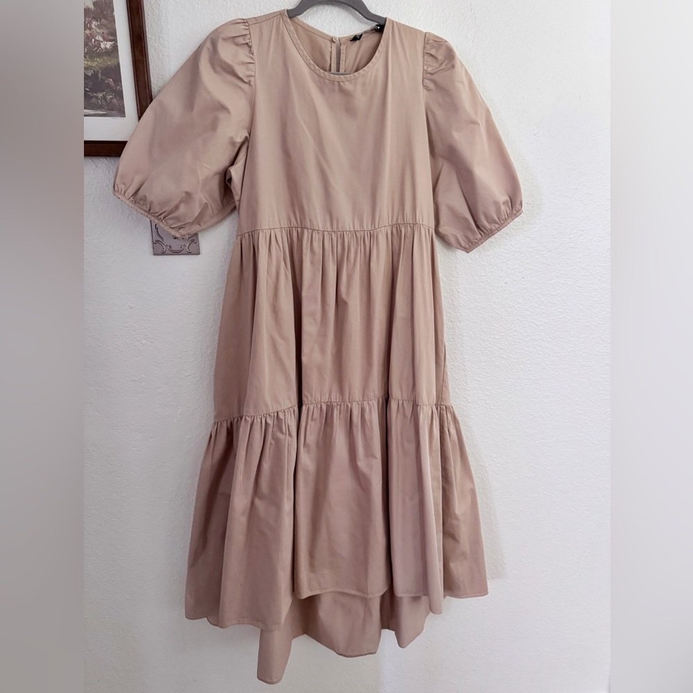 Zara Beige Dress SZ L